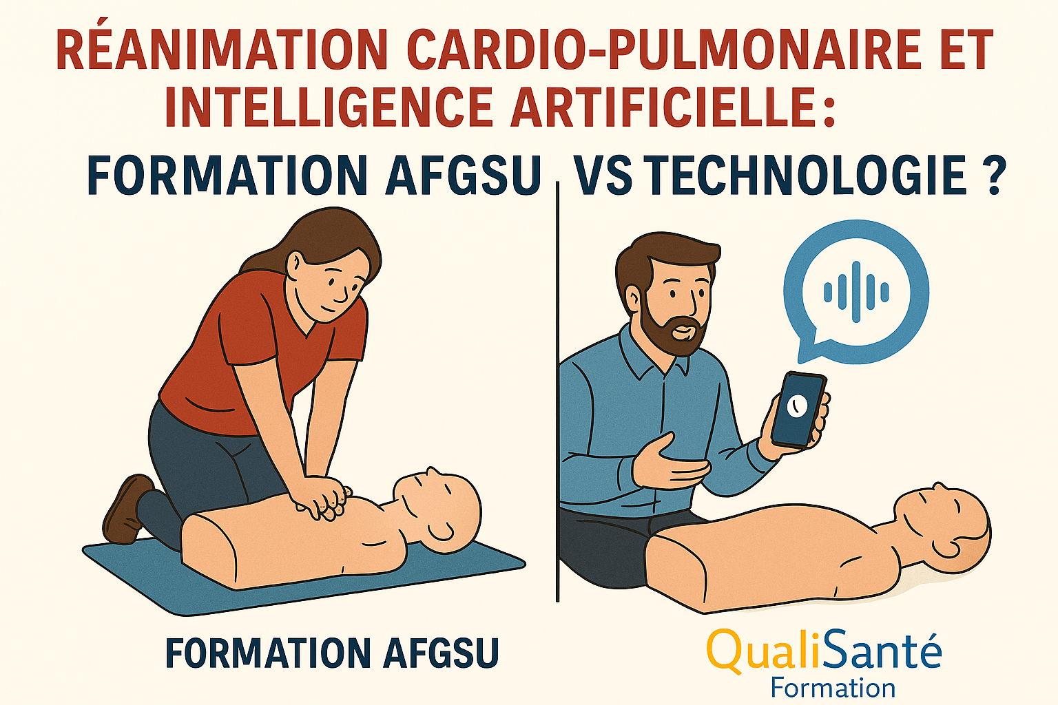 Réanimation Cardio-Pulmonaire Formation AFGSU VS technologie