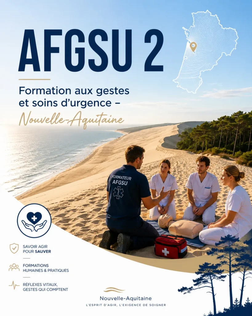Formation intra-établissement AFGSU 2 Nouvelle-Aquitaine : formateurs CESU dans vos locaux, visuel QualiSanté