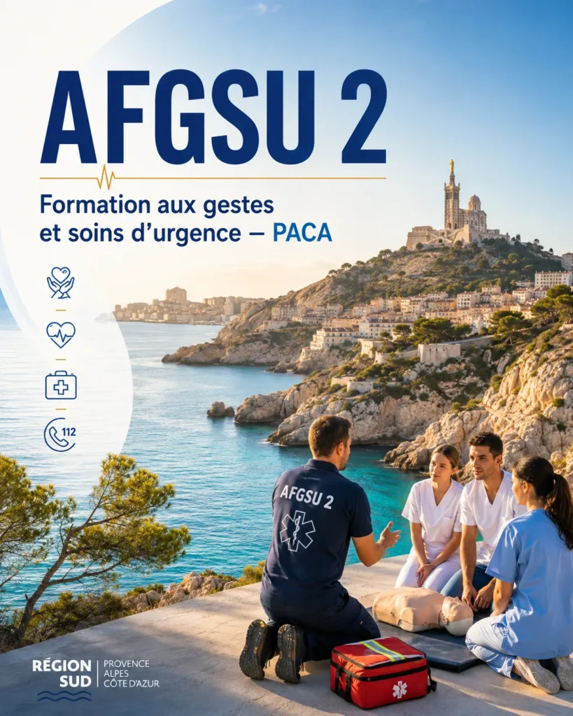 Formation intra-établissement AFGSU 2 Provence-Alpes-Côte d'Azur : formateurs CESU dans vos locaux, visuel QualiSanté
